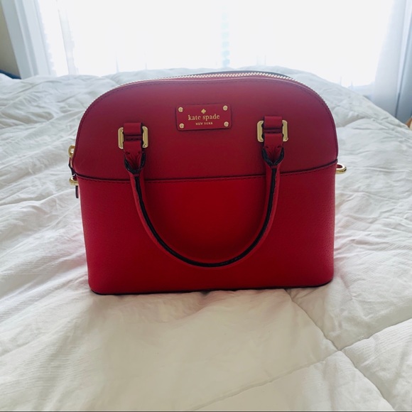 Kate Spade Red Bag - Picture 1 of 4